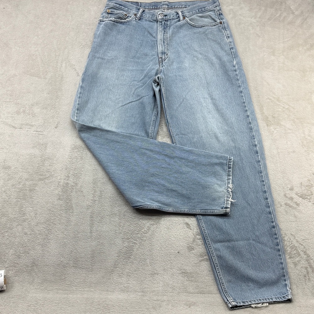 Levi's 560 Comfort Fit Jeans Mens 36x34 Light Wash Blue Relaxed Tapered Denim
